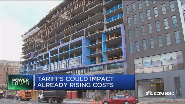 Tariffs could impact already rising construction costs