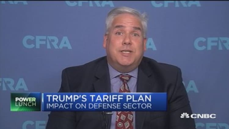 Trump's tariff plan and the impact on defense stocks