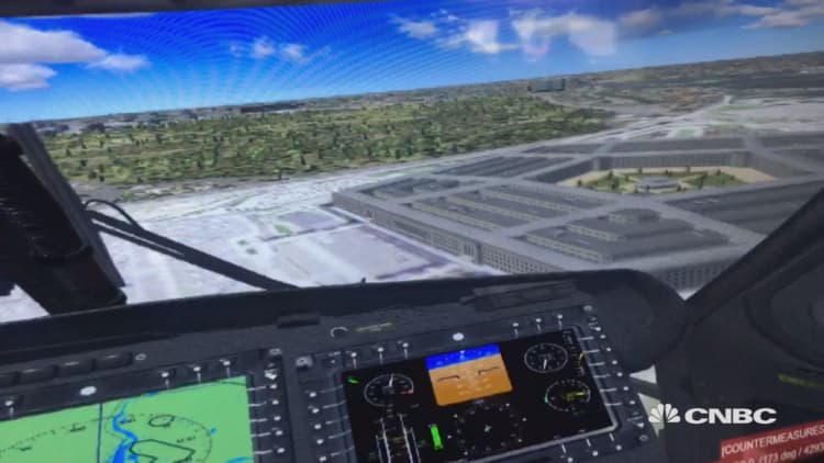 CNBC tries Lockheed Martin's latest VR flight simulator