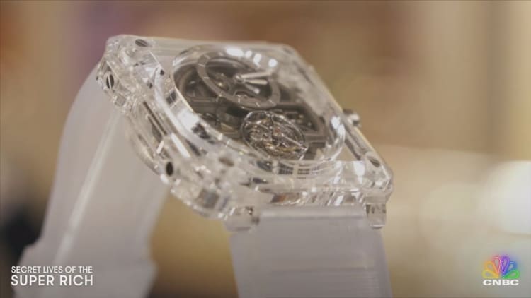 Watch out! This see-through timepiece probably costs more than your home