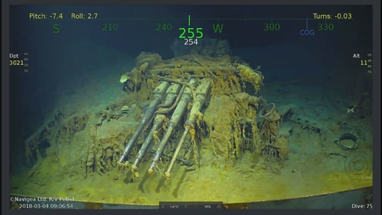 A lost World War II aircraft carrier has been found by one of Microsoft’s co-founders