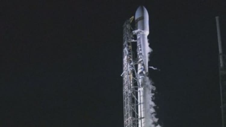 SpaceX launches its largest satellite ever which is nearly the size of a bus