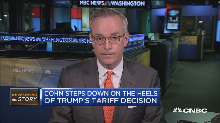 Cohn resigns as top White House economic advisor
