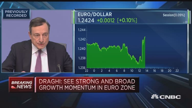 ECB: See strong, broad-based growth momentum in euro zone