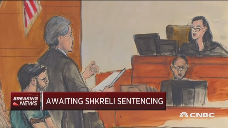 Martin Shkreli awaits sentencing