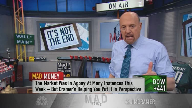 Cramer's game plan: Stop the hysteria and use weakness to buy
