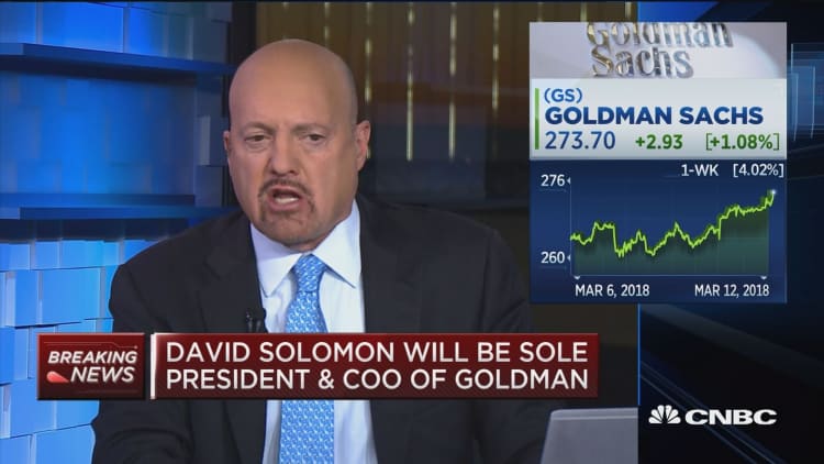 David Solomon's new role at Goldman is a 'chance to grow', says Jim Cramer