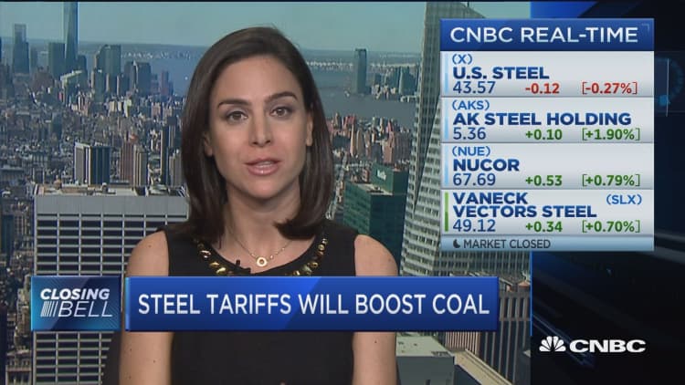 Steel tariffs to boost the coal business