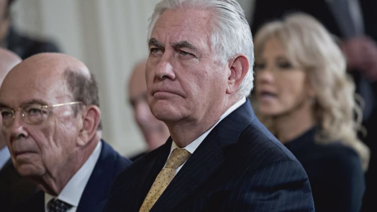 Former Secretary of State Rex Tillerson says poison used on ex-spy "came from Russia"