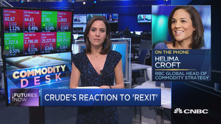 Tillerson's exit could rattle global oil markets and push prices higher, RBC's Helima Croft warns