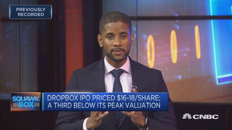 Sobriety around valuations 'will be a key theme' for Dropbox