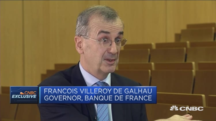 Worry remains that monetary policy is the only game in town: France's Villeroy de Galhau