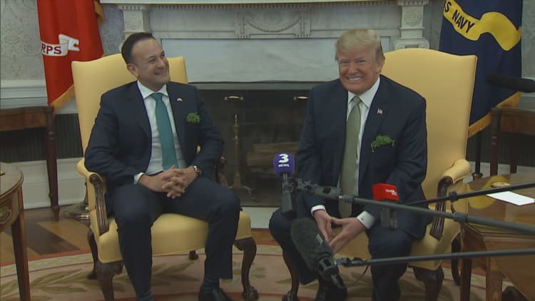 Trump meets with Irish PM at the White House