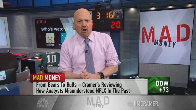 Cramer: Betting against Netflix because of its content is a huge mistake