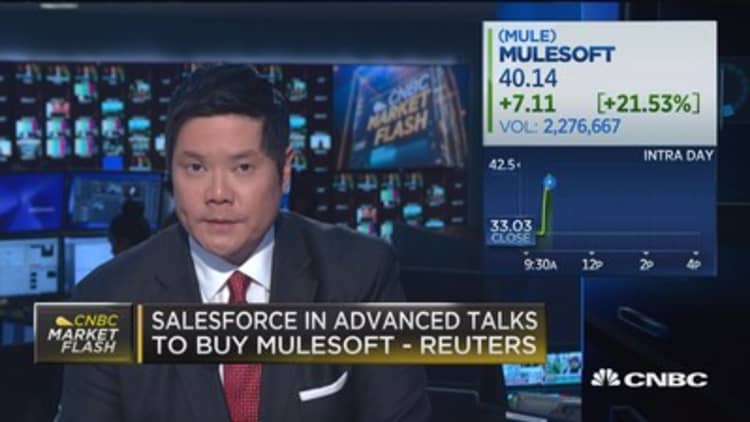 Salesforce in advanced talk to buy Mulesoft, say reports