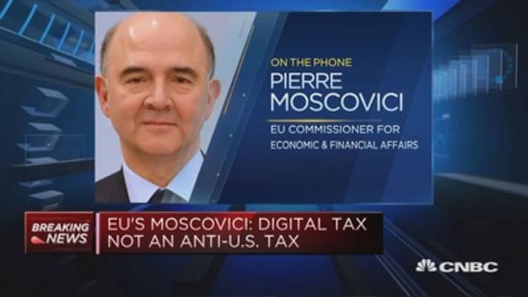 It is not an anti-US tax, it's just about taxing properly: EU's Moscovici