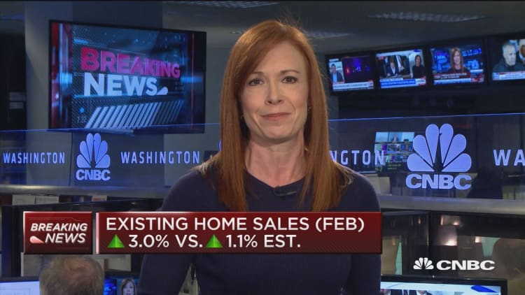Existing home sales up 3.0% in February