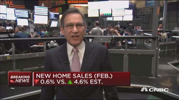 New home sales down 0.6% in February