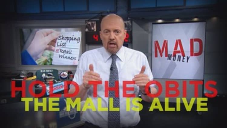 Cramer Remix: Hold the obits—the mall is alive and well