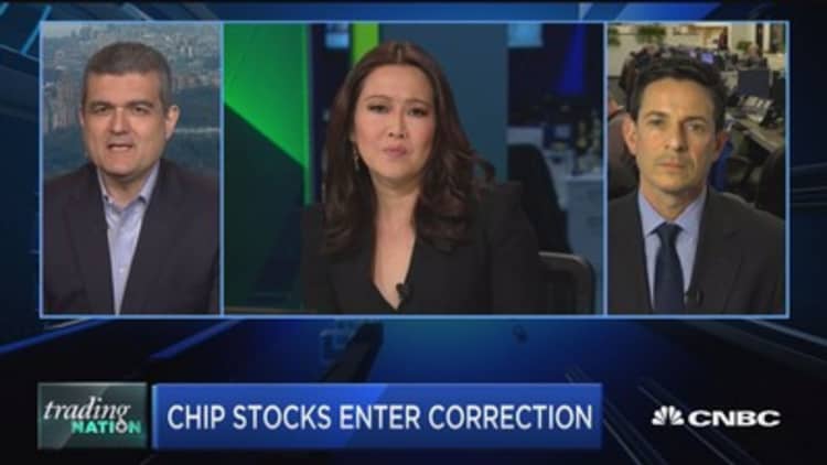 Trading Nation: Chip stocks enter correction