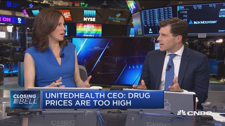UnitedHealth Group CEO says drug prices are too high