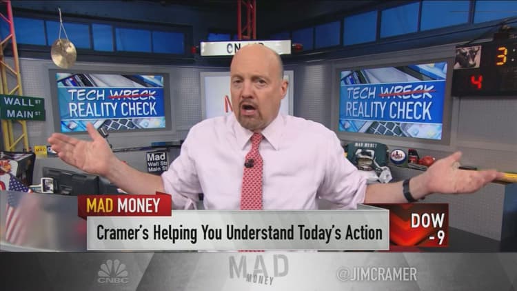 Cramer makes the case for consumer goods stocks amid tech-led declines