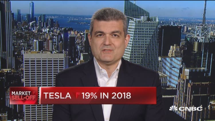 Trading Nation: Tesla down 19% in 2018