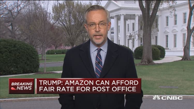 Trump criticizes Amazon on-camera in renewed fight with consumer giant