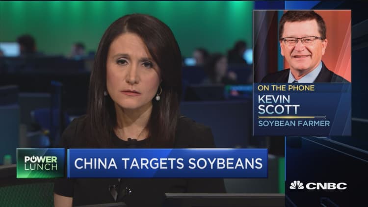 $14 billion worth of soybeans went to China last year says farmer