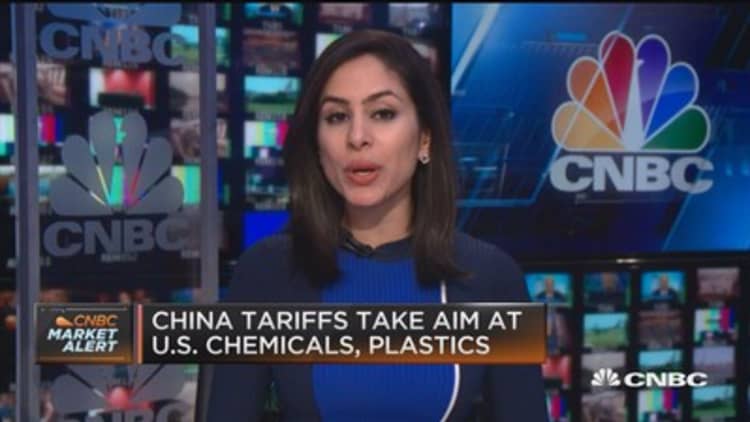 China tariffs take aim at US chemicals, plastics