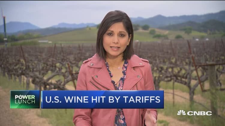 US industry wine hit by Chinese tariffs