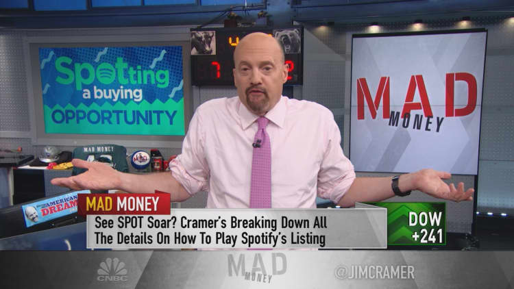 Cramer talks Spotify, the 'anti-IPO' joining the ranks of Netflix and Amazon