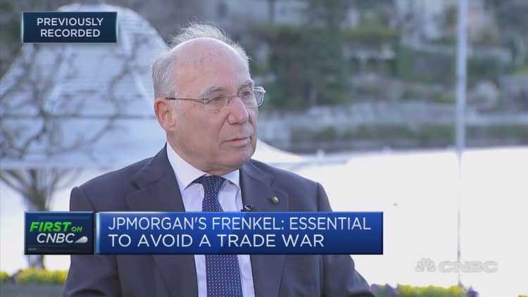 Threat of trade war greatest danger to world economy, says JPMorgan's Frenkel