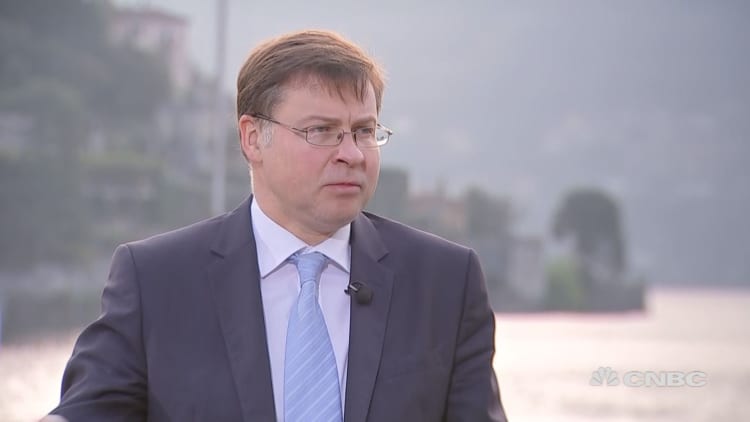 EU's Dombrovskis: Important to stick with rules-based trade system