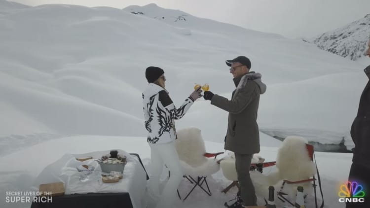 $45,000 to sip champagne on a glacier