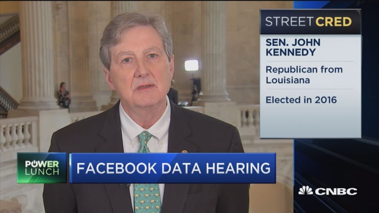 Sen. John Kennedy: Don't want to regulate Facebook half to death