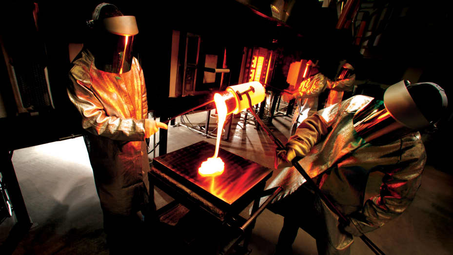 When heated to a high temperature and then cooled, new chemical composition can change the way glass behaves. For Gorilla Glass, Corning narrows down the number of compositions to a few dozen, does more melting, then picks two or three candidates to test. It can take one to three years of testing to reach the one composition Corning ends up putting into the next generation of Gorilla Glass.