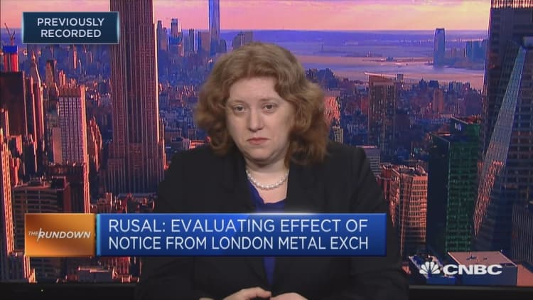 This strategist says all eyes are on Rusal and the LME notice