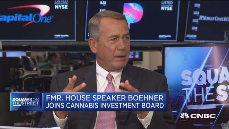 John Boehner speaks about pot, trade and Trump