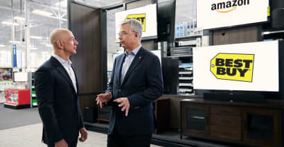 Former rivals Amazon and Best Buy join forces to sell smart TVs