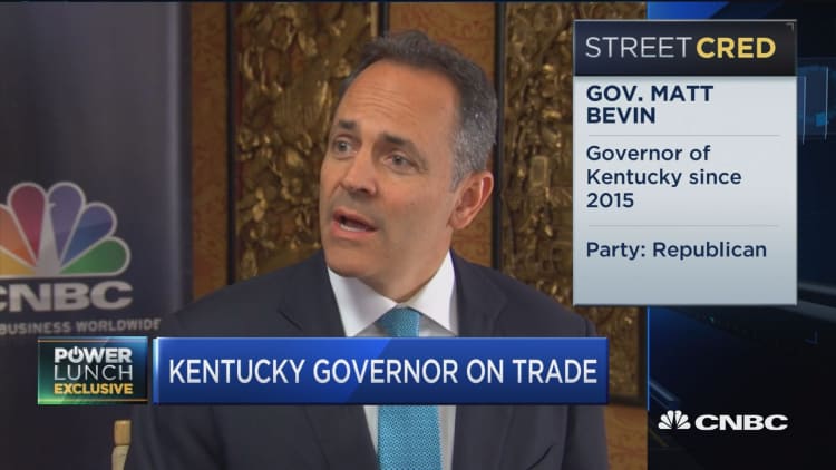 Kentucky Governor not worried about Trump's trade strategy
