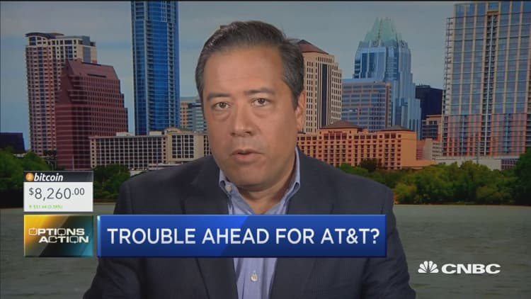 Options traders betting against AT&T heading into earnings