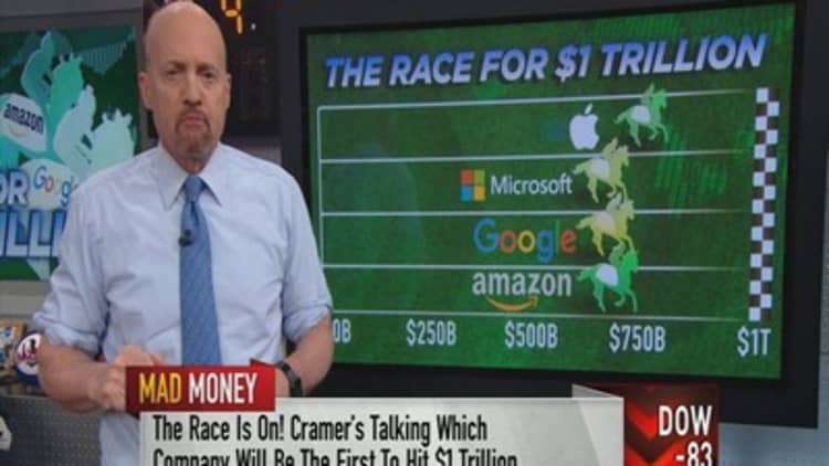The race to $1 trillion between Apple, Amazon, Alphabet and Microsoft