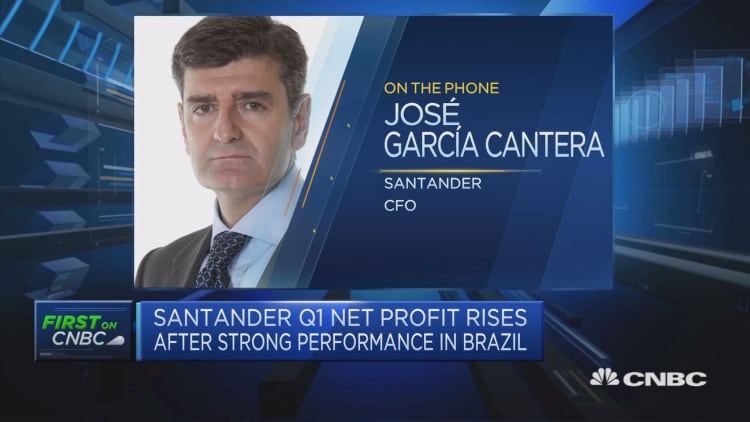 Santander first quarter net profit beats expectations