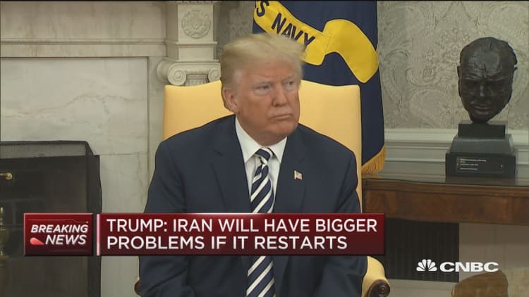 Trump: Iran will have bigger problems if they restart nuclear program