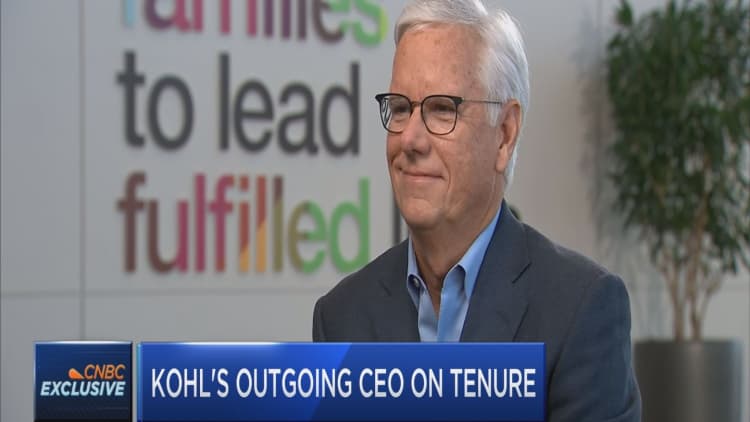 Outgoing Kohl CEO Kevin Mansell 'much more positive' about 2018