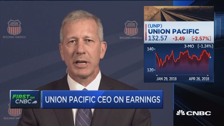 Union Pacific CEO: Trade wars aren't necessarily good for us