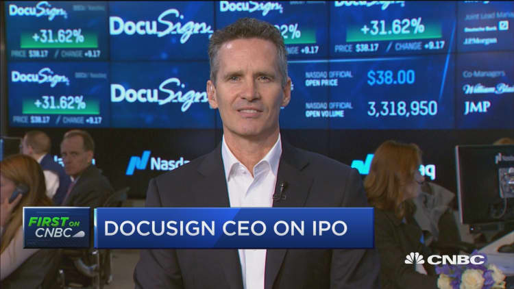 Docusign CEO on IPO