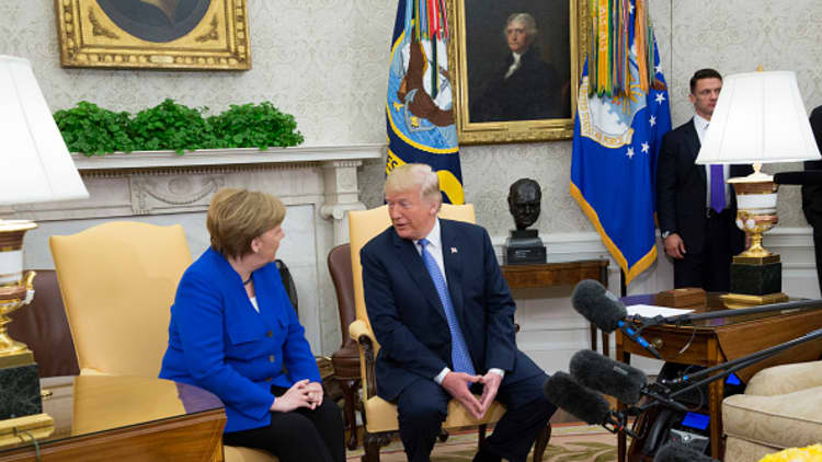Relationship with Merkel is great: President Trump