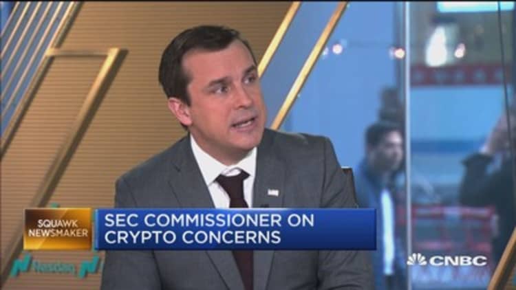 SEC is cautiously open to initial coin offerings, commissioner says